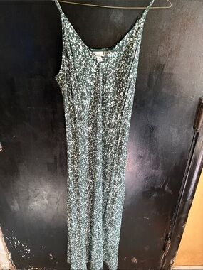 a new day Green Floral Slip Maxi Dress M